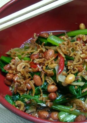Foto resep Tumis Sawi Teri Kacang