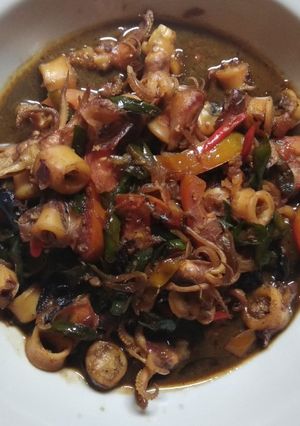 Foto resep Tumis cumi asin asam manis