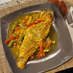 A picture of Steamed fish 🐟.