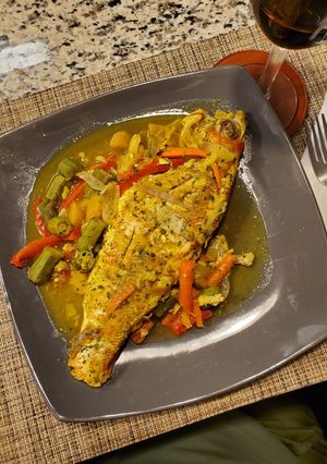 A picture of Steamed fish 🐟.