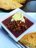 Three Bean Chili with Cornbread