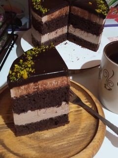 عکسی از دستور چیز کیک شکلاتی