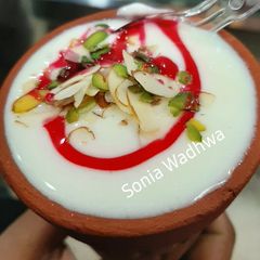 A picture of Sweet dry fruit lassi.