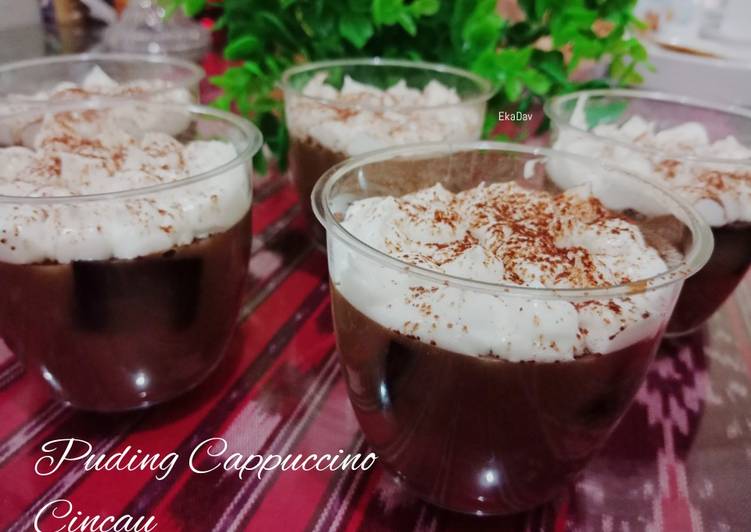 Resep Puding Cappuccino Cincau yang Enak