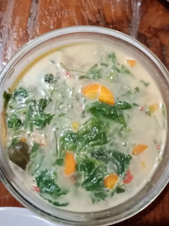 Foto resep Sayur bobor daun jipang(daun labu siam) dan wortel