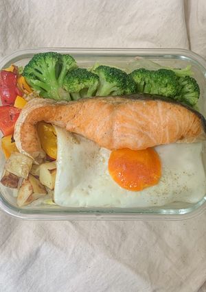鮭魚減脂溫沙拉🥗 的食譜成品照片