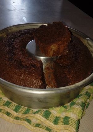 Una foto de Bizcochuelo a cucharadas (esta vez de chocolate  amargo😋)