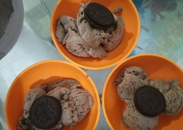 Langkah Mudah untuk Menyiapkan Chocolate ice cream enakk bangeett🍦🍫💝🍧 Anti Gagal
