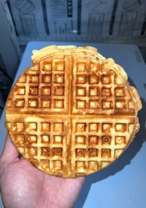 Hình của món Bánh bông lan (waffle style).