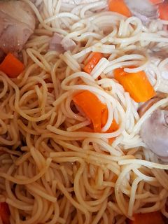 Foto de Frango com Esparguete e Cenoura