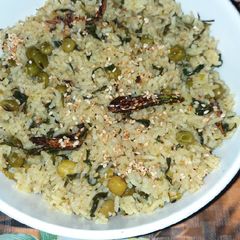 Methi Matar pulaw A picture of Methi Matar pulaw.