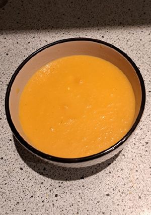 Une photo de Soupe de carottes au curry