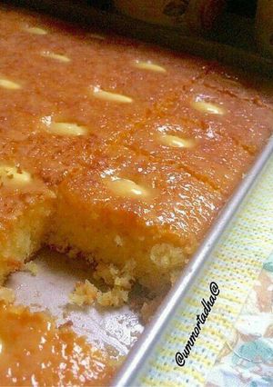 صورة لوصفة بسبوسة الجوزالهند