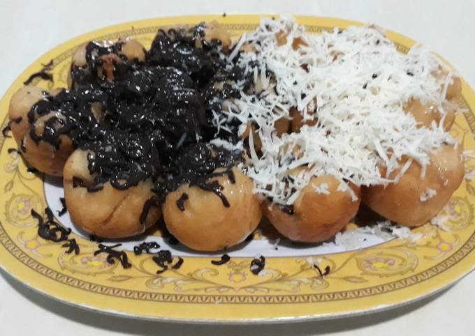 Wajib coba! Resep termudah memasak Donat Borneo (SG) Donat Bulat isi Coklat Keju, Simpel No Telor dijamin nagih banget