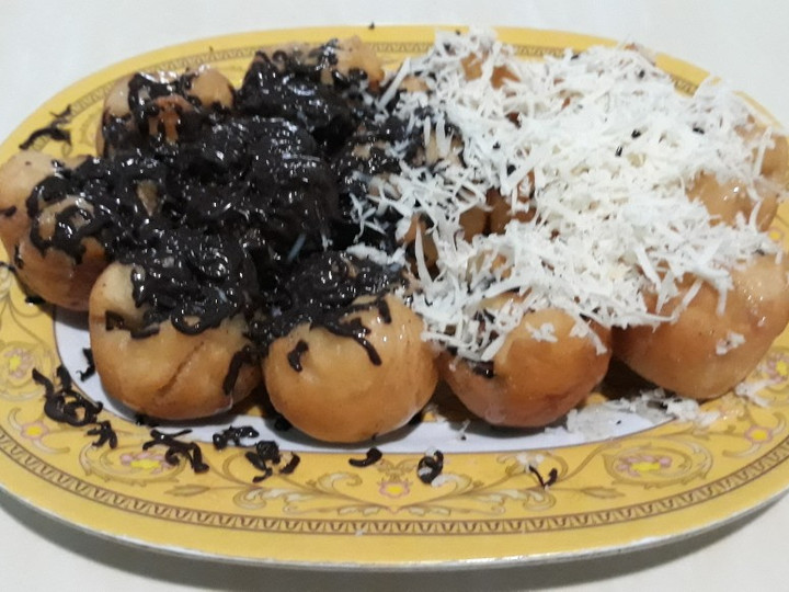 Wajib coba! Resep termudah memasak Donat Borneo (SG) Donat Bulat isi Coklat Keju, Simpel No Telor dijamin nagih banget