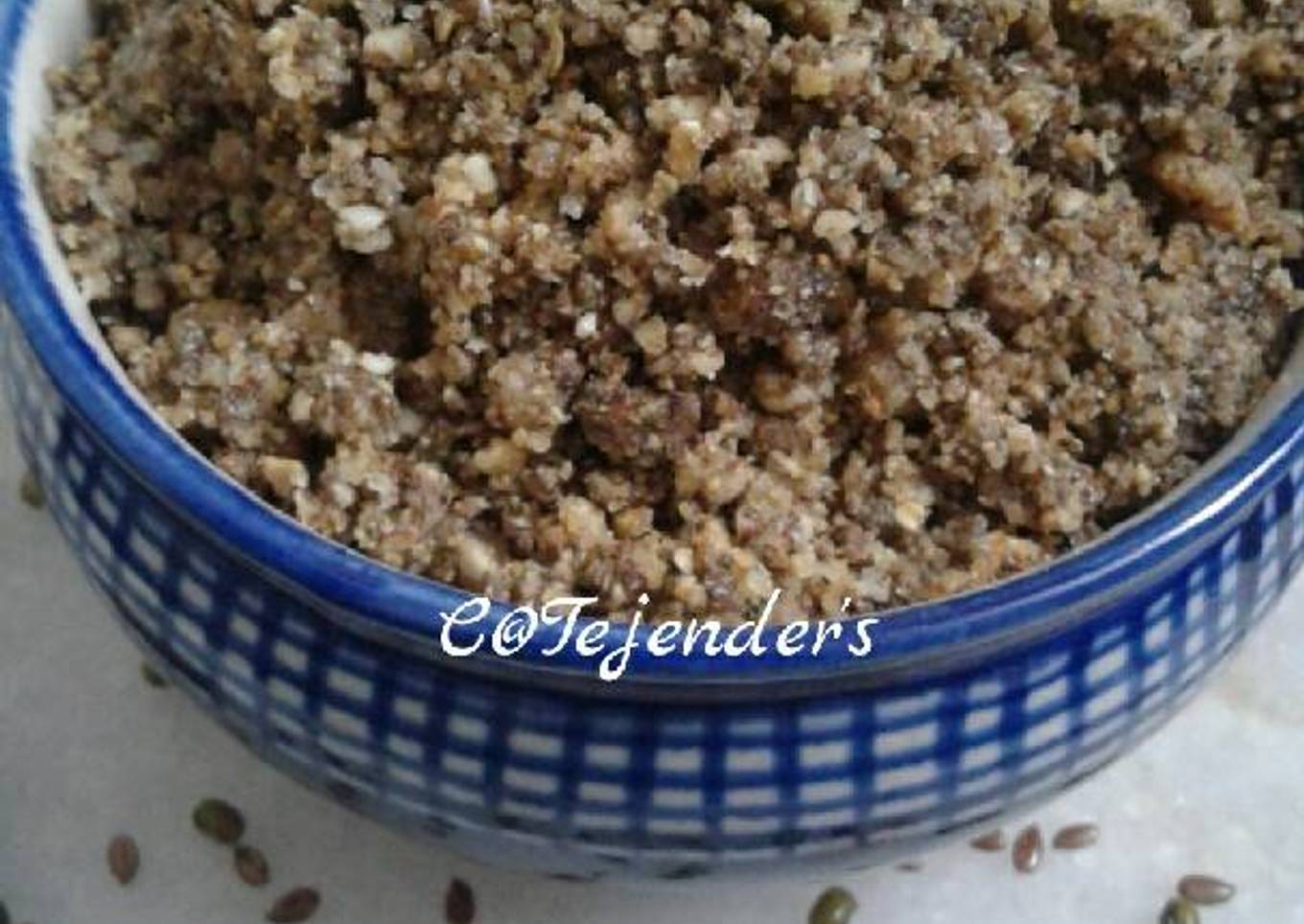 WINTER'S DELIGHT PANJIRI 
 <br />With Green moong dal,flaxseed & dried