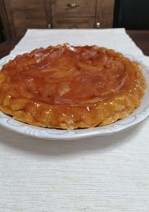 Karamellás fordított almatorta recept fotója