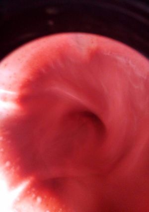 Una foto de Licuado de fresas