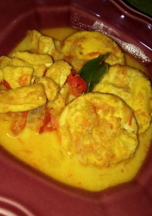 Foto resep 48. Telor Ceplok Kuah Santan