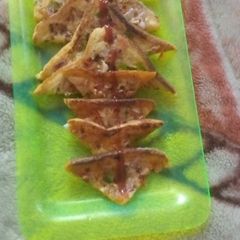 A picture of Suji bread pizza.
