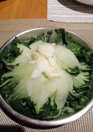 A picture of Boiled Bokchoi.