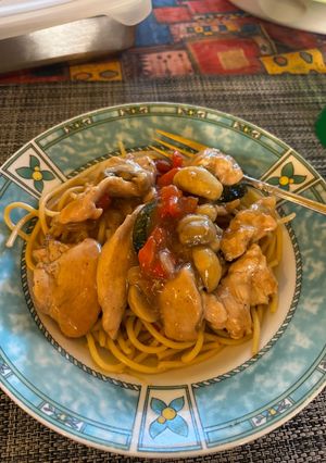 Kínai zöldséges csirke recept fotója