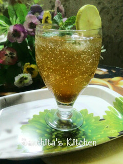 A picture of Mocktail version of Mojito.