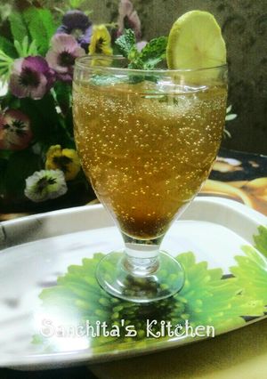 A picture of Mocktail version of Mojito.