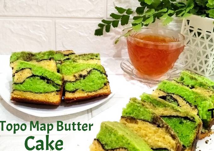 Resep Topo Map Butter Cake Oleh Ati Dewanthi Cookpad