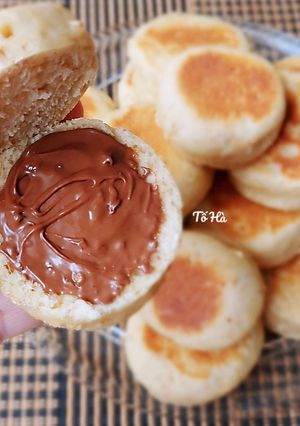 Hình của món Bánh MÌ yến mạch nướng bằng chảo.