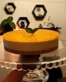 Cheesecake de yogur y mandarina 🍊 (sin horno!!)