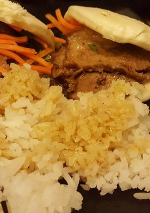 A picture of Steamed Buns with Braised Brisket.