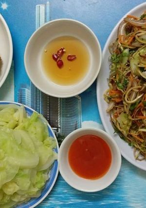 Hình của món Nộm hoa chuối tai heo.