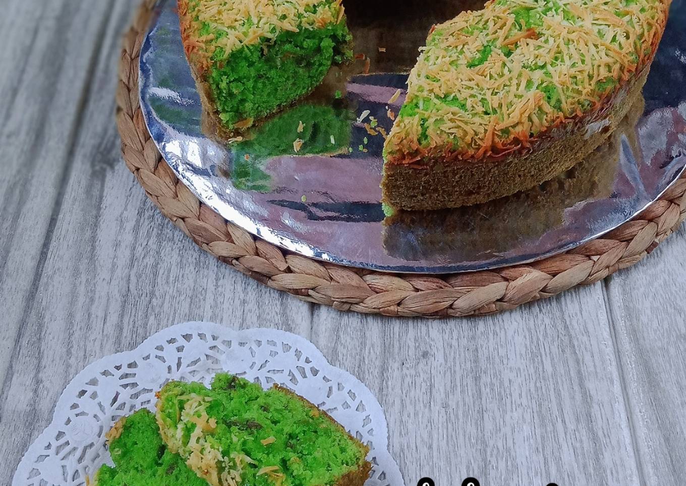 Bolu pisang pandan keju
