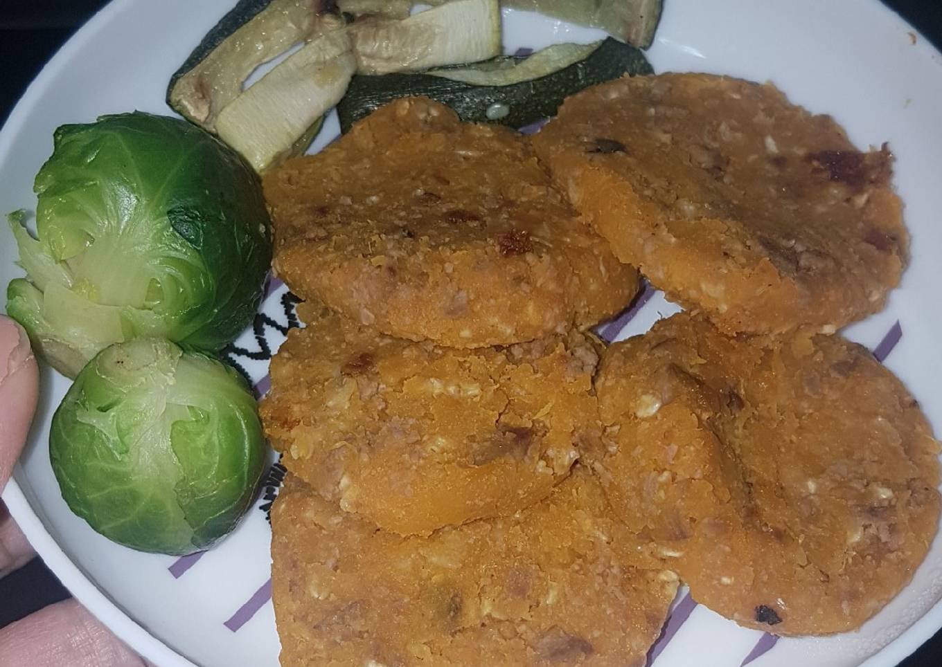 BLW hamburguesas de calabaza asada