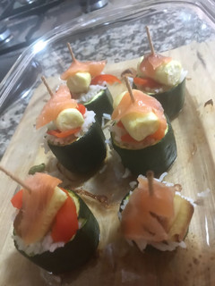 Una foto de Mini calabacines rellenos