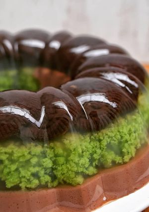 Foto resep Puding Oreo Lumut Cokelat