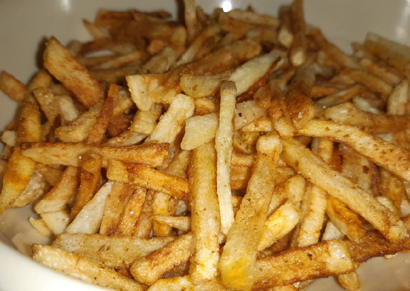 Deep fry crispy aloo