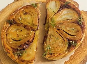 Une photo de Tatin d’endives /oignons