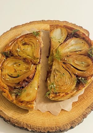 Une photo de Tatin d’endives /oignons