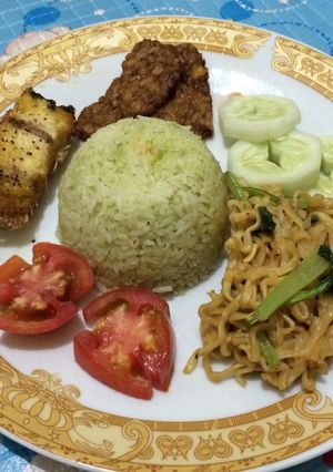 Foto resep Nasi Pandan Magic Com