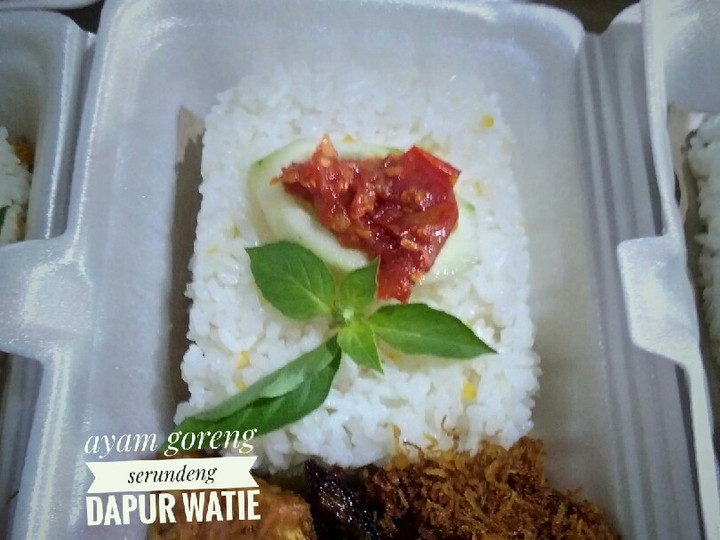 Anti Ribet, Buat Ayam goreng serundeng untuk nasi kotak mini Praktis