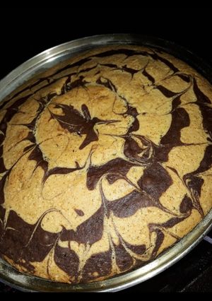 Una foto de Torta dulce marmolada
