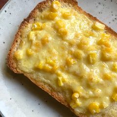 Grilled Corn & Cheese Toast A picture of Grilled Corn & Cheese Toast.