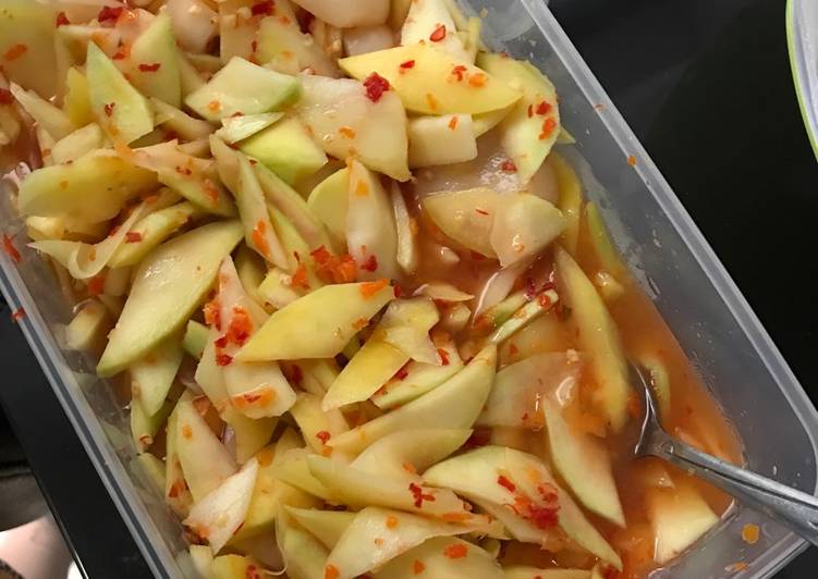 Resep Manisan Mangga Super Seger Dan Pedas Yang Renyah