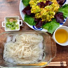 Edamame Tempra for summer noodles lunch A picture of Edamame Tempra for summer noodles lunch.