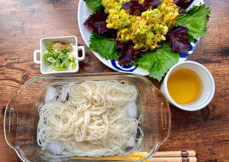 Step-by-Step Guide to Make Speedy Edamame Tempra for summer noodles lunch