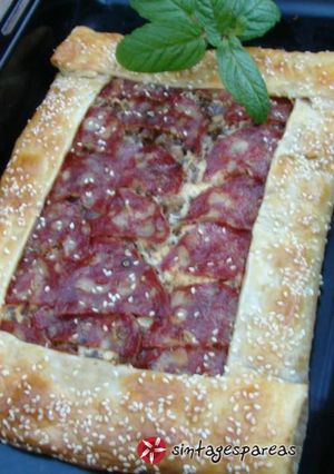 Φωτογραφία της συνταγής Γκαλέτ (galette) με σαλάμι αέρος