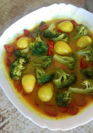 Foto resep Gulai Brokoli Telur Puyuh (tanpa santan)