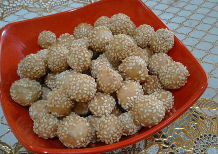 Langkah Mudah untuk Membuat Kue Keciput (onde onde ceplis), Enak Banget